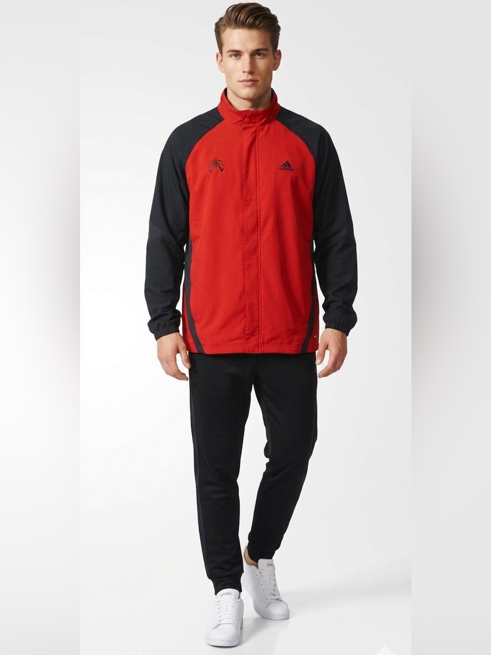 Adidas Red & Black Light Jacket Size Extra Large